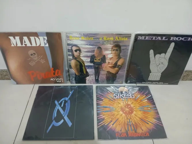 Disco vinil Made in Brazil Stress Inox e Metal Rock