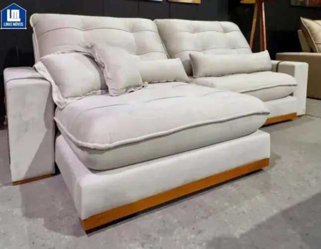 Sofá 03 Lug. Retrátil e Reclinável Kioto, Frete Grátis, Cartão 12x, Pague na Entrega!