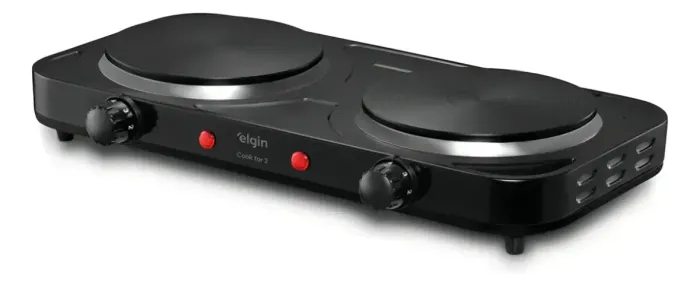 Fogão Elétrico Cooktop Elgin 2 Bocas (2000w)