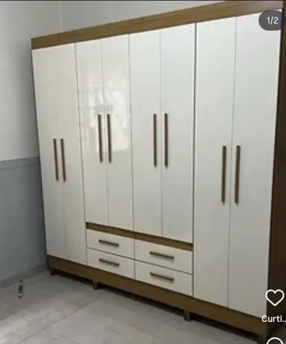 Guarda roupa casal 8 portas em MDF Las Vegas novo a pronta entrega