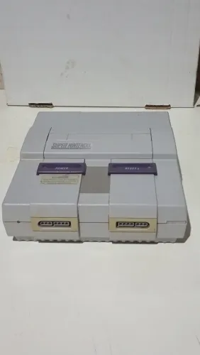 Super Nintendo fat completo funcionando trinca n frente e a tras