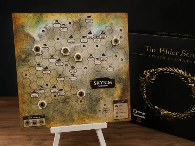 Mapa magnético para Elder Scrolls Traição da Segunda era - Boardgame