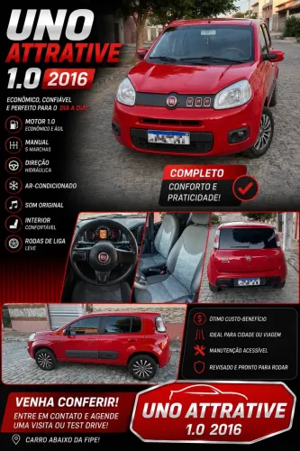 Fiat Uno Attractive 1.0 EVO Fire Flex 8V 5P 2016