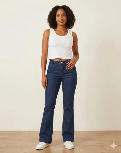 Calça jeans feminina tam 40  azul Cortelle