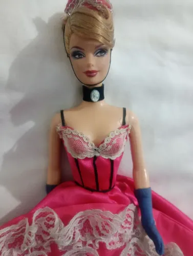 Barbie colecionável frança cancam anos 90