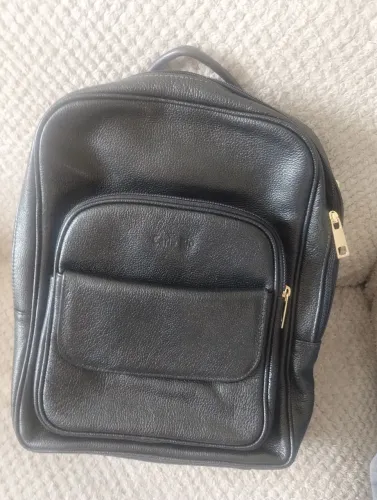 Bolsa mochila couro legítimo