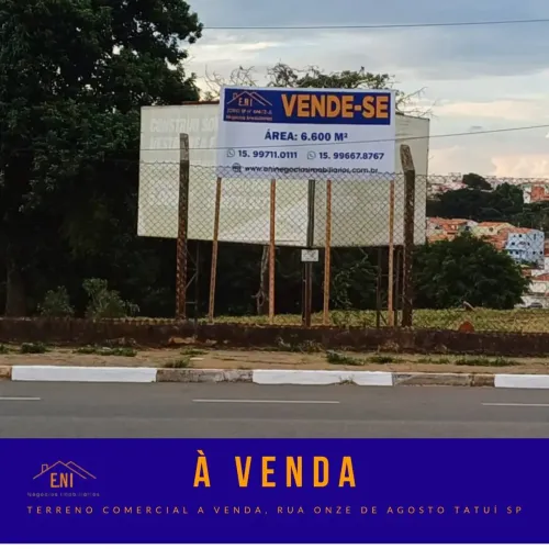Terreno Comercial/Residencial 6.600m² | Centro de Tatuí | Em Frente ao Supermercado Barbos