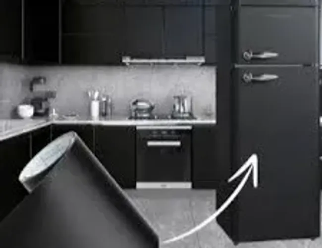 Adesivo Preto Envelopar Geladeira Móveis 9m - 65,00