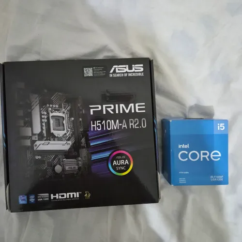 Kit intel i5 11400f e placa mãe asus h510.