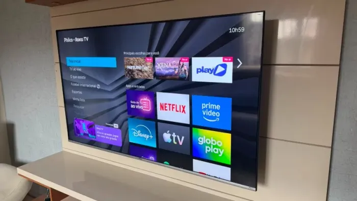 TELEVISÃO (SMART TV PHILKO ROKU TV 65'4K 