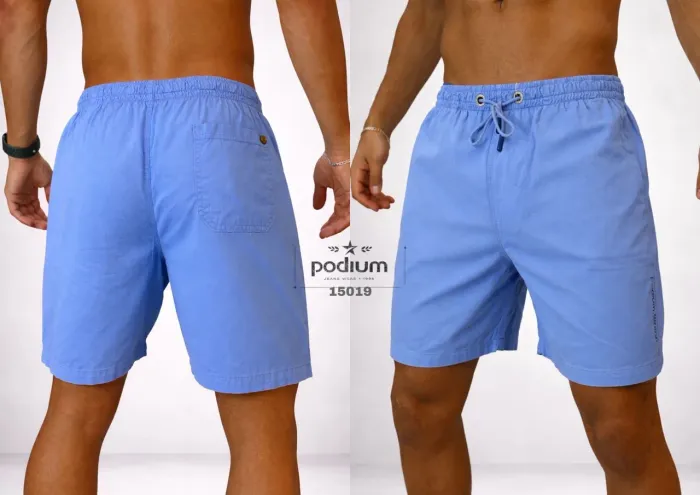 Bermuda Mauricinho Azul Marca Podium com etiqueta tamanho P