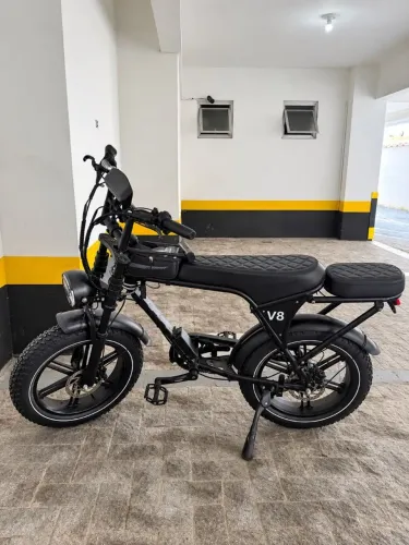 Bike elétrica Bluhan 1000W impecável + acessórios