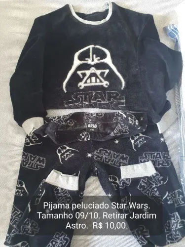 Pijama peluciado Star Wars tamanho 09/10