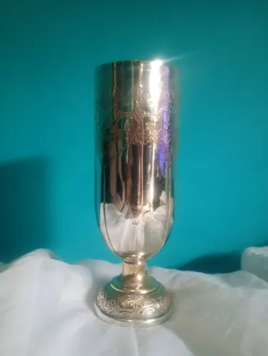 Antigo vaso / floreira prata Pransdor 