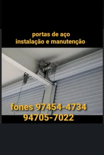 Motores e automação de porta de aço