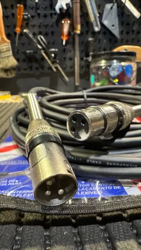 Cabo de Microfone 8,5 metros XLR x XLR 