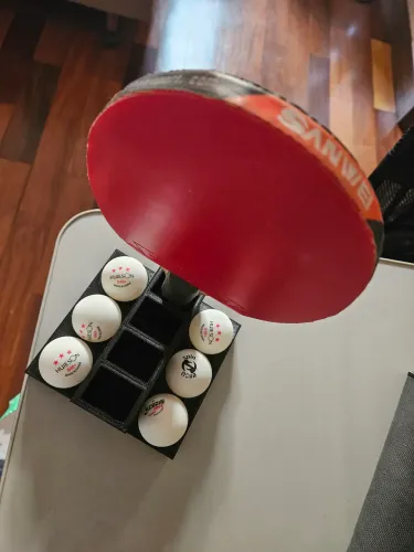 Suporte Raquete Tenis de Mesa e Bolinhas