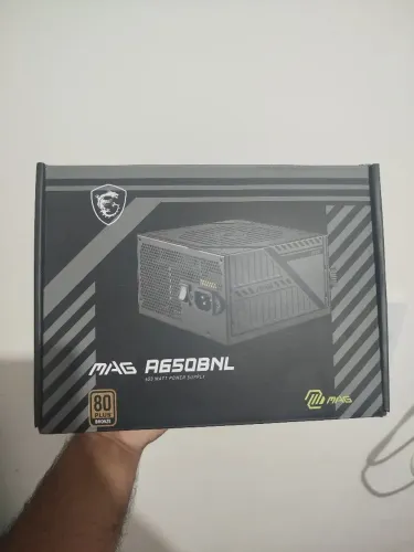 Fonte Msi Mag A650BNL 650W 80 Plus Bronze + PFC Ativo 5 anos de Garantia