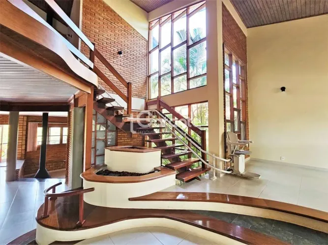 Casa Rústica Contemporânea com Piscina e 4 quartos no Cond. Nova Higienópolis  Jandira/SP