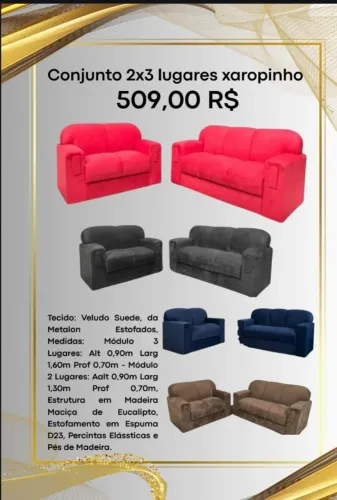 Conjunto 2x3 lugares (Pague na entrega)