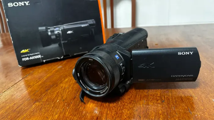 Câmera Sony fdr ax 100e  sensor 1 pol PAL