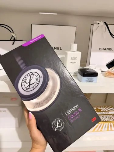 Estetoscópio Littmann Rosa e Dourado - Nunca Usado 