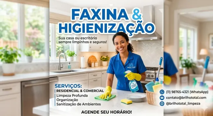 Faxinha e higienização de estofados