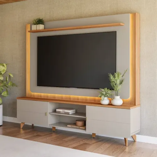 HOME MILANO TV ATÉ 75 MDF. PRONTA ENTREGA.