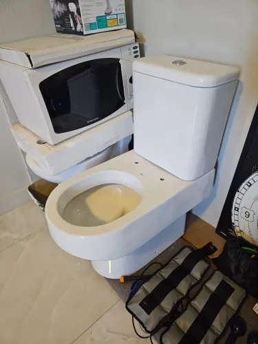 Bacia sanitária vaso sanitário com caixa acoplada deca carrara
