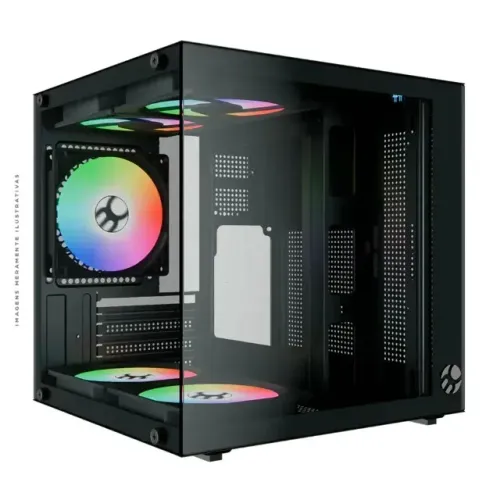 Gabinete Gamer Bluecase BG-066 Life Pro com 5 Fans - Novo | Eletrolink