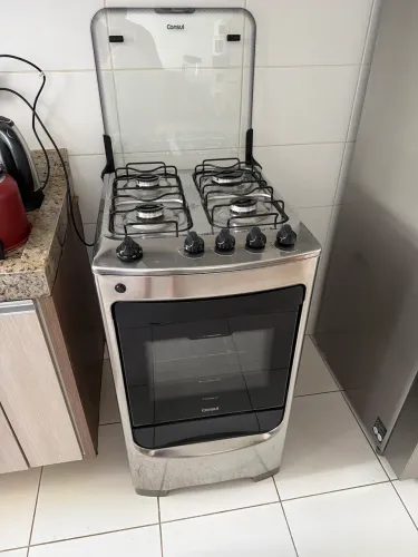 Fogão Consul em Inox 4 bocas