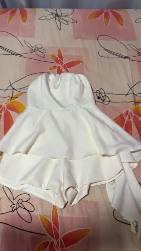 Macaquinho loja bimô branco/off white TAM P seminovo