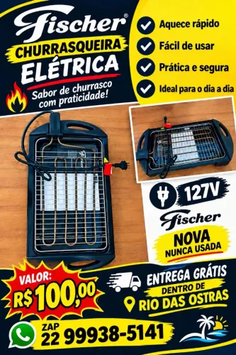 Churrasqueira elétrica nova