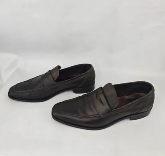 Mocassim marrom 41 Brooksfield original todo em couro autêntico 
