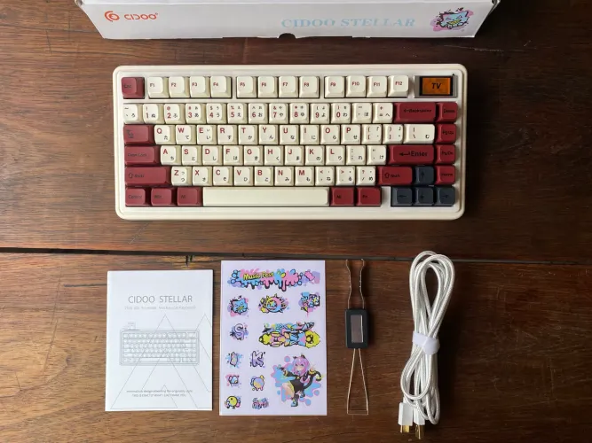 Teclado mecânico cidoo stellar abm081 75%