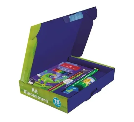 Kit Dinossauro/Kit Unicórnio Faber-Castell, 18 peças, *Edição Limitada*