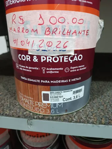 Tinta Esmalte Premium Suvinil Marrom Brilhante 