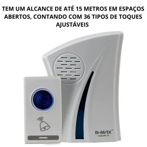Campainha Sem Fio com 15 Metros de Alcance