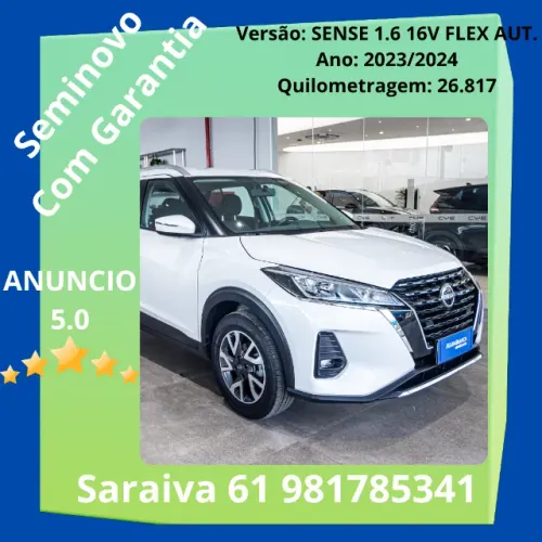 Nissan Kicks Sense 1.6 16V Flex AUT 2024