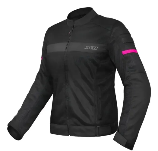 Jaqueta feminina motociclista 
