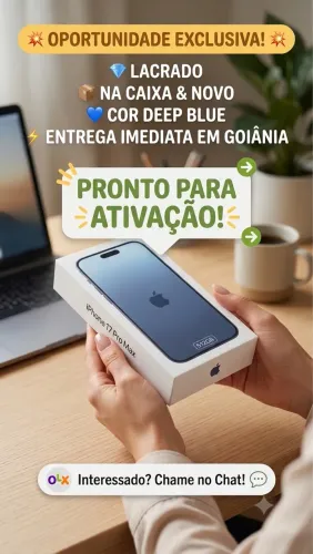 IPHONE 17 PRO MAX 512GB! NOVO