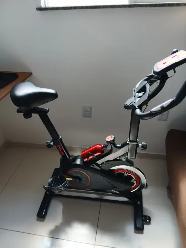 Bicicleta Ergométrica Bike Disco de inércia 6kg com sensor Cardio e cronômetro (NOVA)