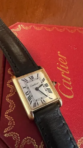 Relógio Cartier Tank anos 70