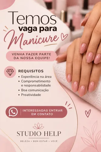 Vaga para Manicure