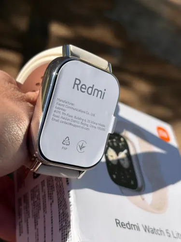 Relógio inteligente Xiaomi Redmi Wacth 5 Lite com nota