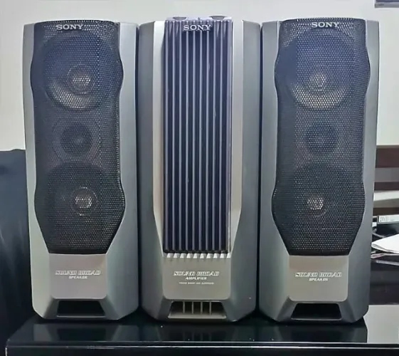Par de Caixas Satélite Sony SS-RS158 + Amplificador Surround Sony TA-DX8