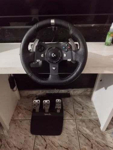 Volante Logitech G920 + câmbio manual