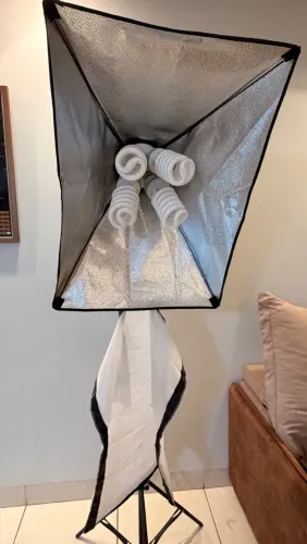 Soft box- iluminação para fotografia, maquiador, fotógrafo