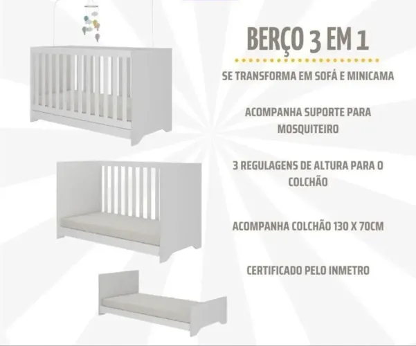 Vendo berço americano 