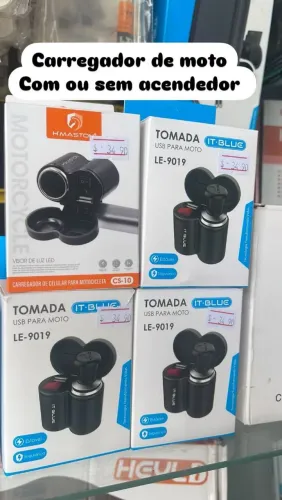 Carregador de celular para moto 